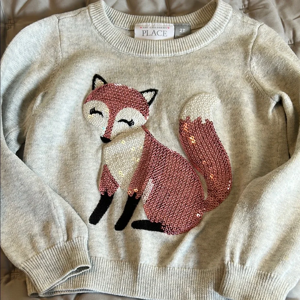 5 for 25$ The Children's Place Light Gray Knit Sweater